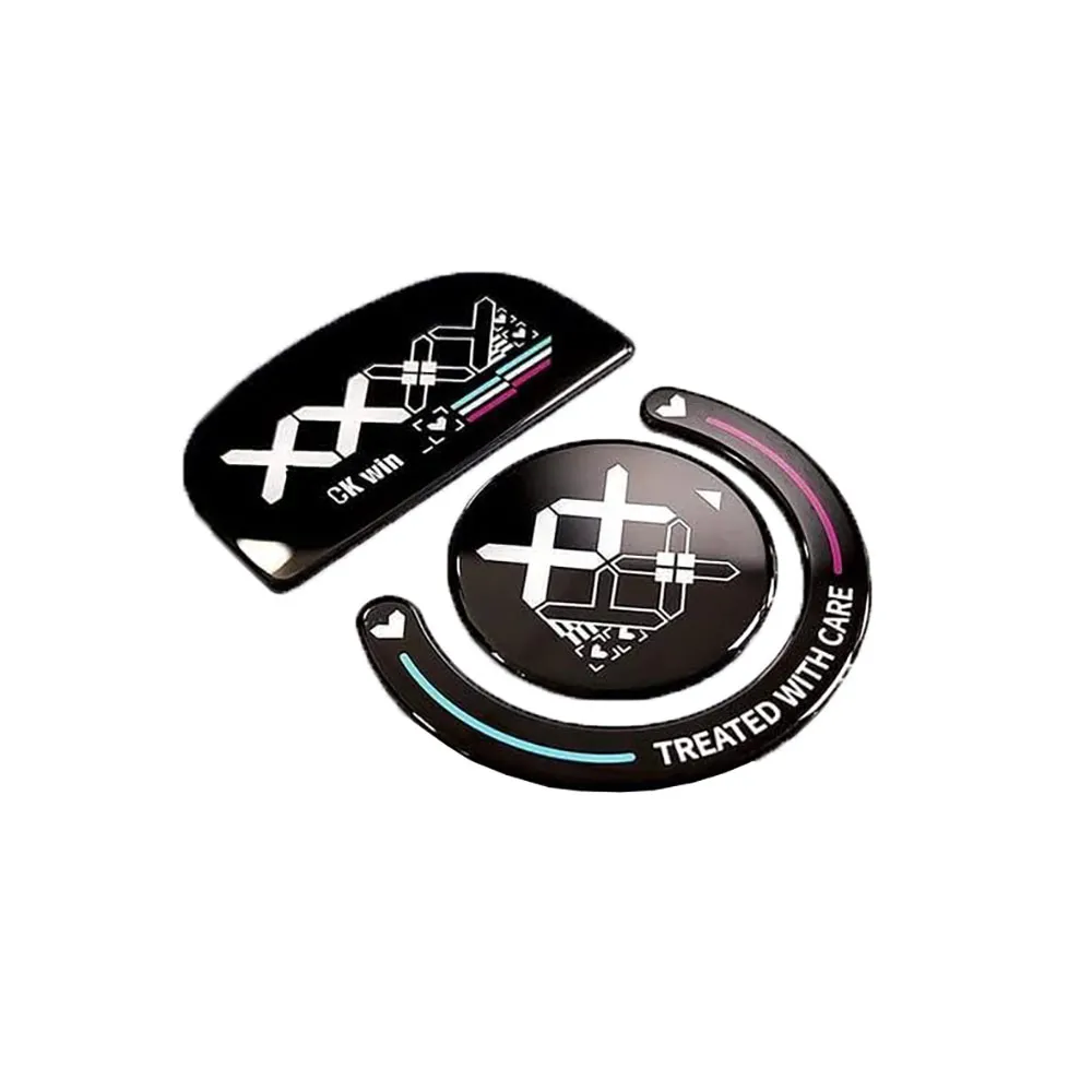 Glass Mouse Skates, Glide Feet Pads, Mouse Feet Sticker For Logitech G Pro Superlight, Rounded Curved Edge - Black