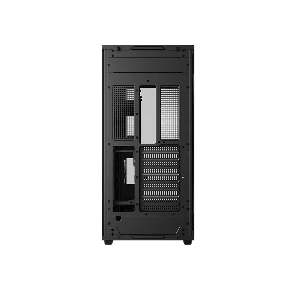 DeepCool CH780, ATX Dual-Chamber 3 x 140mm PWM ARGB Fans Pre-Installed Full Tower Gaming PC Case Panoramic Glass Panels 420mm Radiator - Black