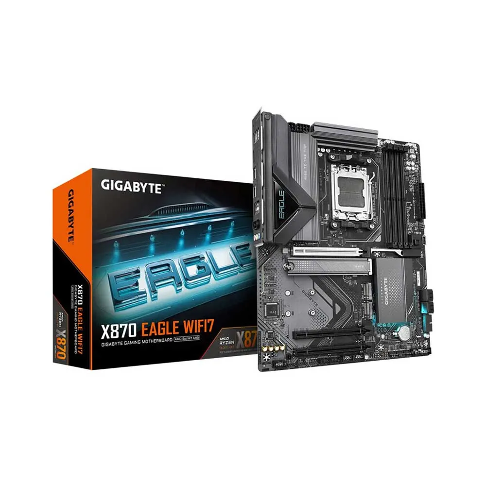 MB Gigabyte X870 EAGLE WIFI7 AM5 ATX DDR5 8000MHz OC/SATA3 3xM.2/ BT5.4/USB3.2/2.5Gb/PCIe 5.0/HDMI