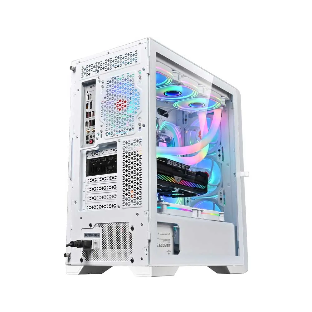 WJ CoolMan Juechen 360 4xFans Gaming Case - White