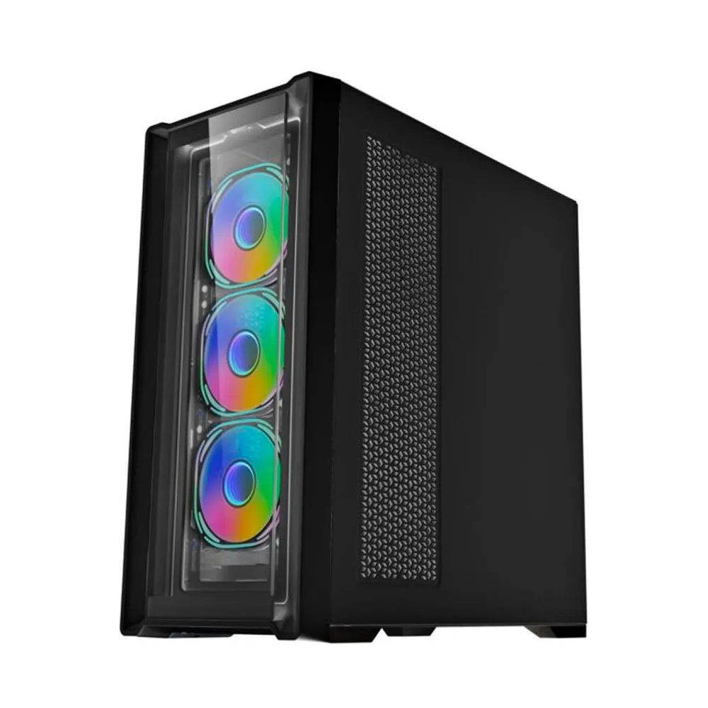 WJ CoolMan Juechen 360 4xFans Gaming Case - Black