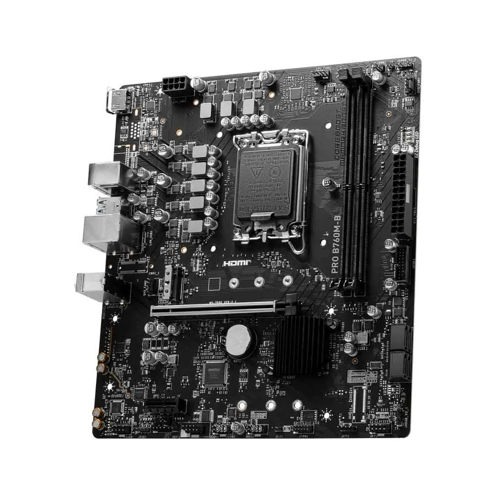 MSI B760M-B DDR4 LGA 1700 64GB HDMI mATX Motherboard