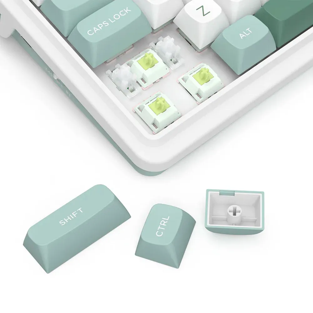Redragon Galatin Pro K719WG-RGB-Pro - Tri Mode - Mont mambo Switch - LCD - green/white