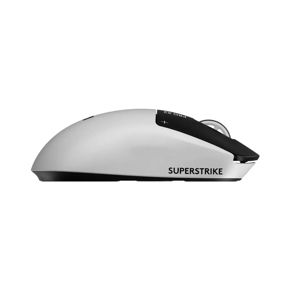 Logitech G PRO X2 SUPERSTRIKE Wireless Gaming Mouse, 61g Ultra Lightweight, USB-C, <8K Polling - Black/White