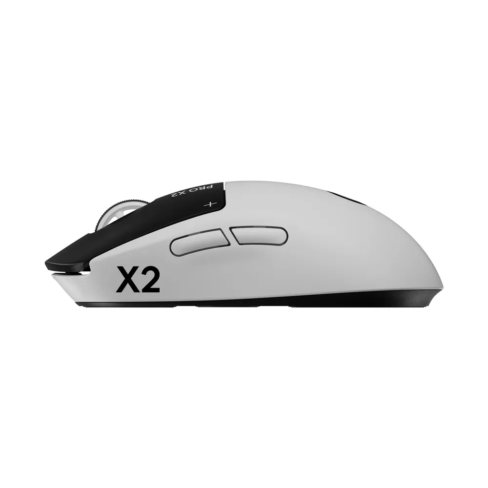 Logitech G PRO X2 SUPERSTRIKE Wireless Gaming Mouse, 61g Ultra Lightweight, USB-C, <8K Polling - Black/White