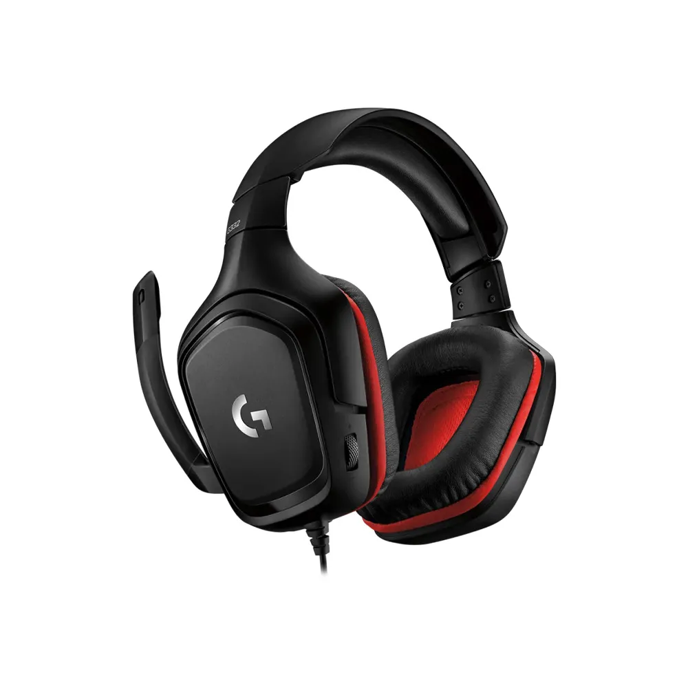 Logitech G332 Wired Gaming Headset, 3.5 mm Audio Jack, Flip-to-Mute Mic, Lightweight, Multi Platform, Black