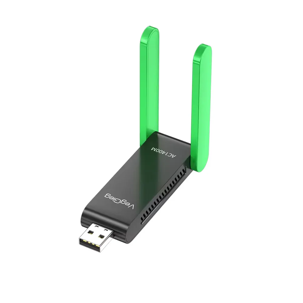 VegGieg V-K1400 WiFi Adapter 5G&2.4G WiFi Card Dongle for Desktop Laptop Wifi Antenna USB 3.0 Ethernet Network Card