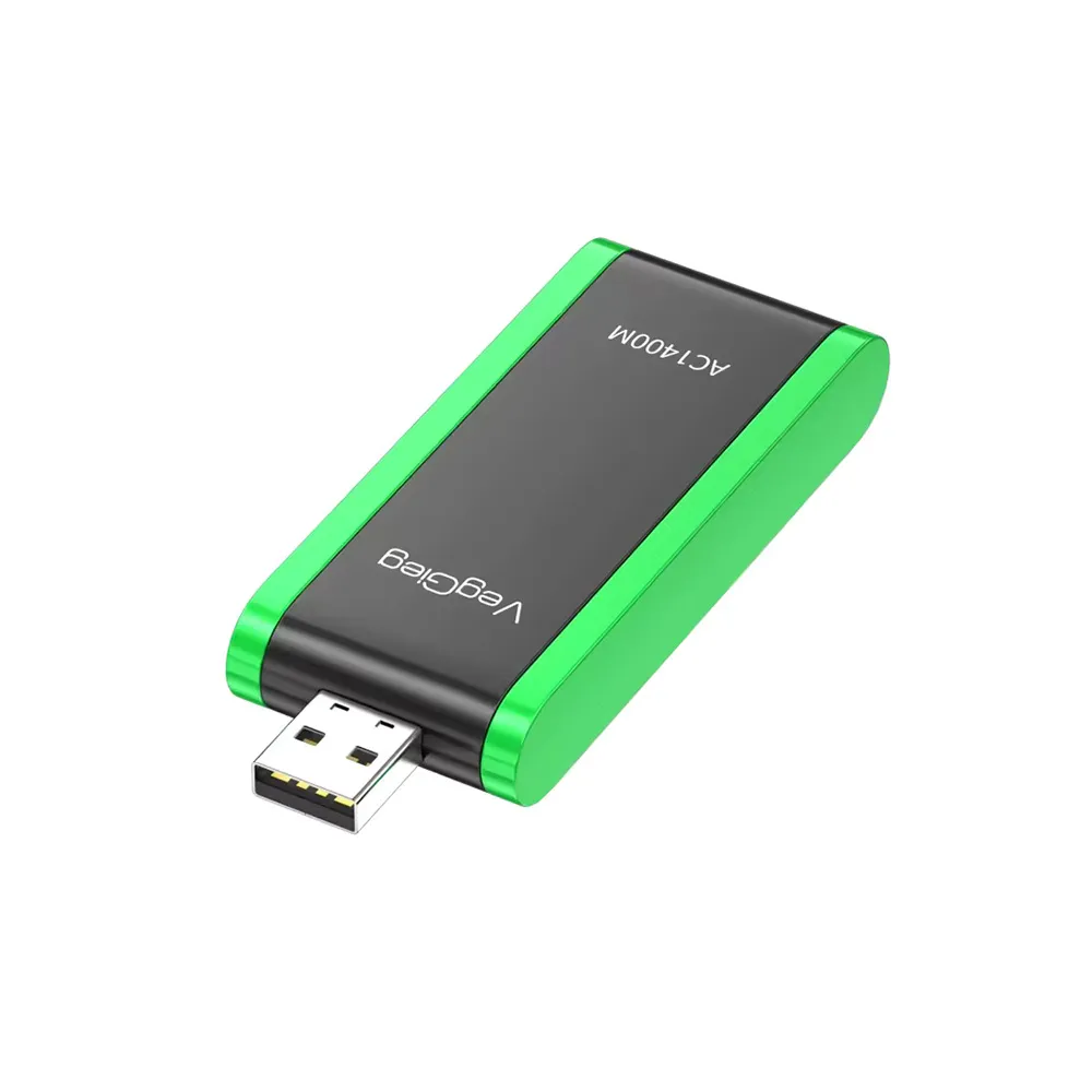 VegGieg V-K1400 WiFi Adapter 5G&2.4G WiFi Card Dongle for Desktop Laptop Wifi Antenna USB 3.0 Ethernet Network Card