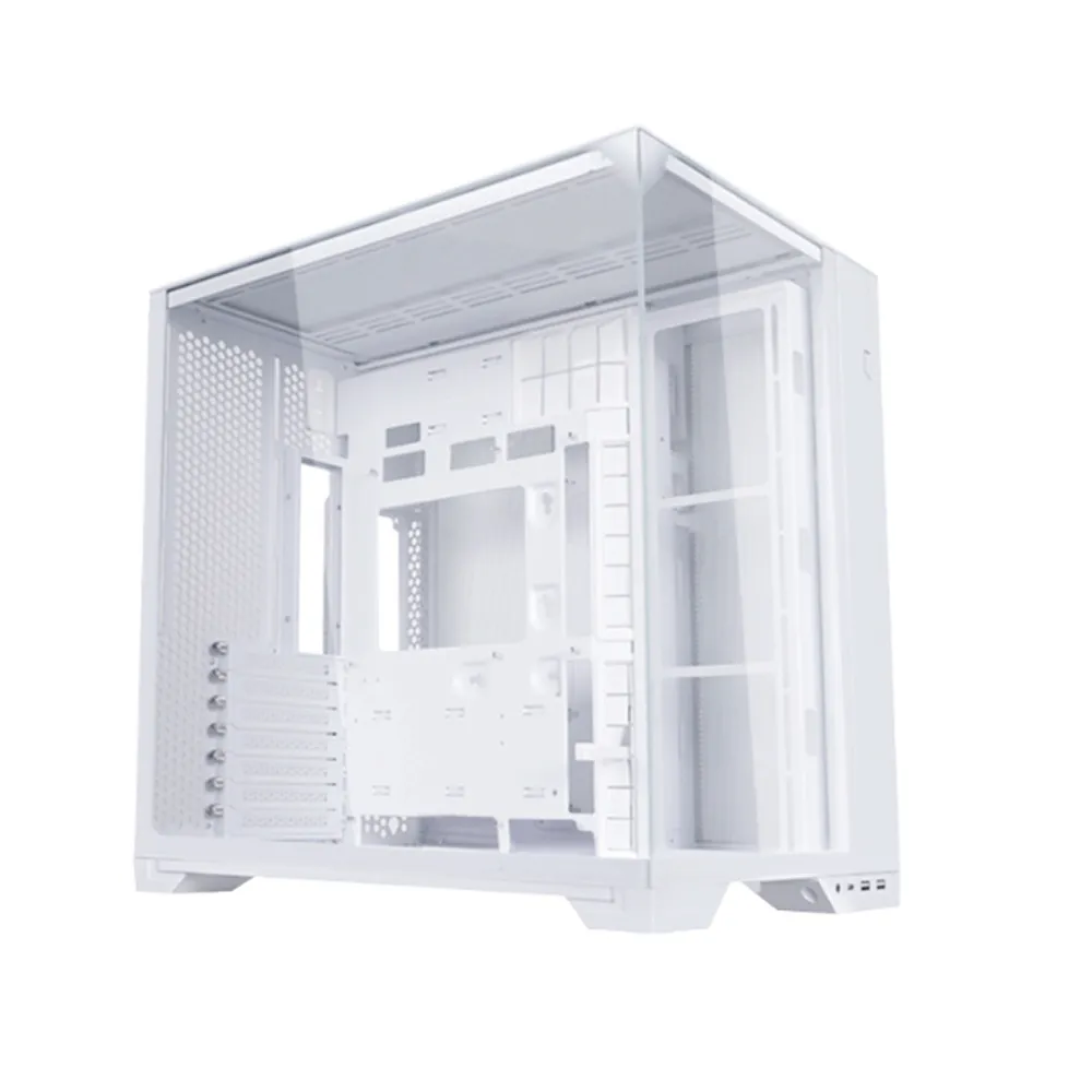 Lian Li O11 VISION COMPACT With 2 top panel options: mesh or tempered glass - White