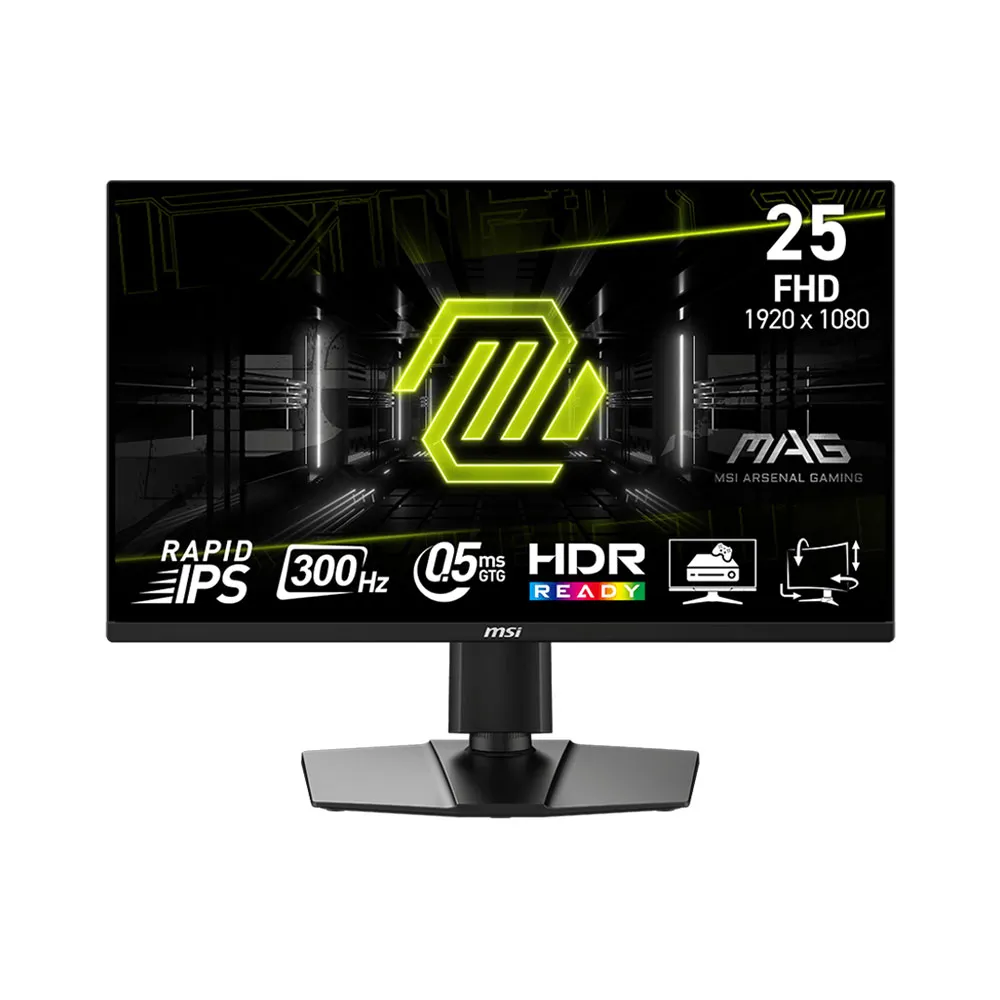 MSI MAG 255PXF 25 Inch , 300Hz , FHD , Rapid IPS , HDR , 0.5ms , Anti-glare , adjustable Stand