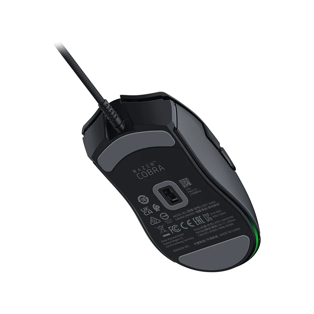 Razer Cobra Wired Gaming Mouse 58g, Gen-3 Optical Switches, Chroma RGB Lighting, 8500 DPI Sensor - Black