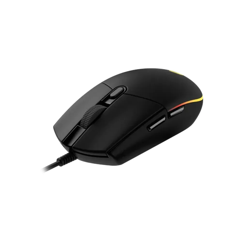 Logitech G102 Light Sync Wired Gaming Mouse, Customizable RGB Lighting, 6 Programmable Button, 8K DPI,16.8m Color, Light Weight - Black