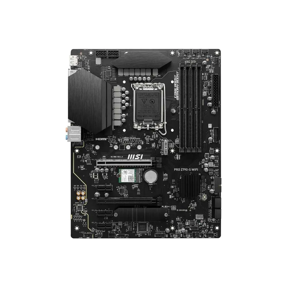 MSI PRO Z790-S WiFi ProSeries Motherboard, Supports 12th/13th/14th Gen Intel Processors, LGA 1700, DDR5, ATX