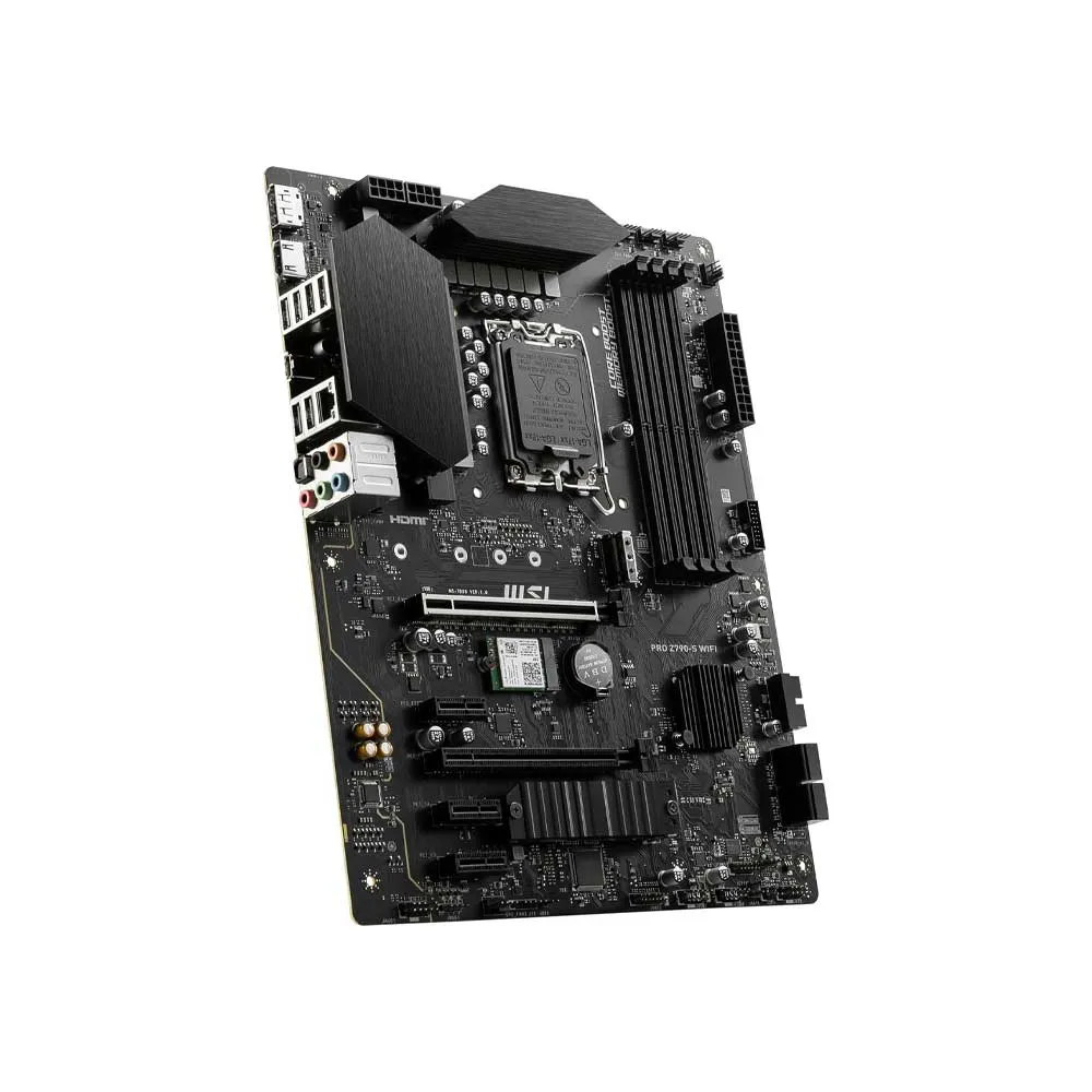 MSI PRO Z790-S WiFi ProSeries Motherboard, Supports 12th/13th/14th Gen Intel Processors, LGA 1700, DDR5, ATX