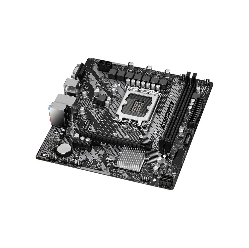 ASRock H610M-HVS/M.2 R2.0, Intel H610, LGA1700, Micro ATX, 2 DDR4, VGA, HDMI, PCIe4, 1x M.2