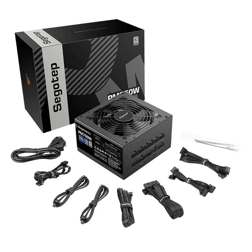 Segotep 80 Plus Platinum Modular Pm850W ATX 3.1 Computer Power Supply - Black