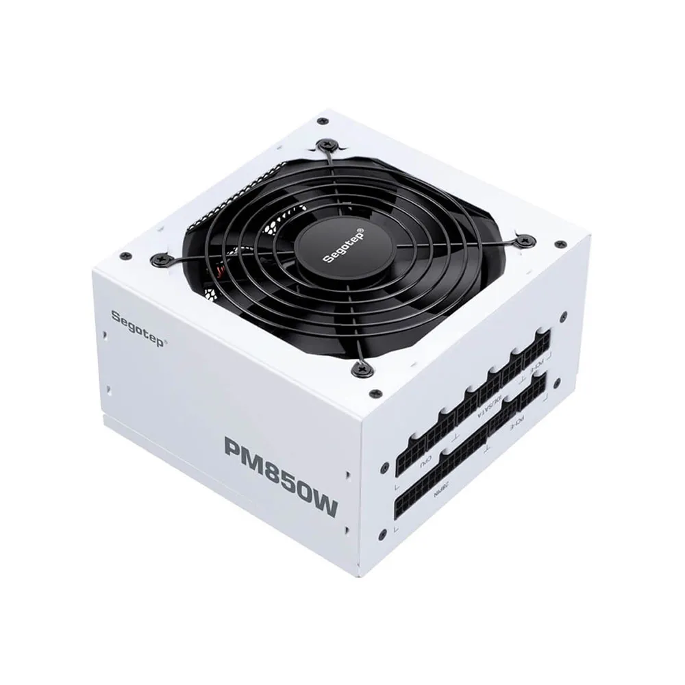 Segotep 80 Plus Platinum Modular Pm850W ATX 3.1 Computer Power Supply - White