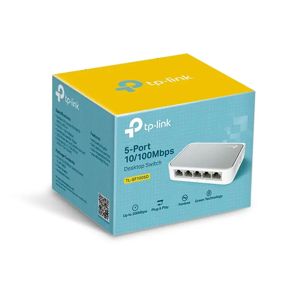 tp-link 5-Port 10/100Mbps Desktop Switch TL-SF1005D