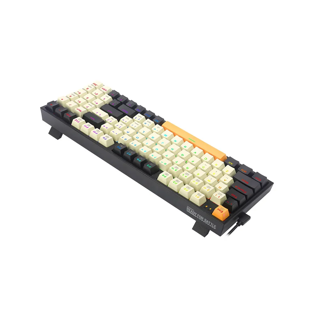 Redragon Kitava K636CLO-RGB Wired Mechanical Gaming Keyboard, RGB Backlit, 94 Keys, Programmable Macro Editing, Numeric Pad, Red Switches