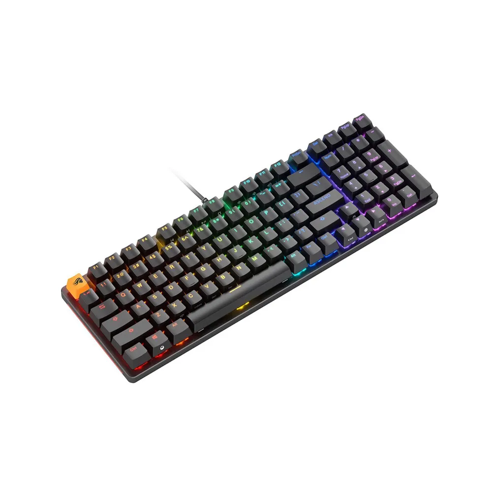 Glorious GMMK 2 Full Size Pre-Built Edition 65% RGB Wired Gaming Keyboard, Hot Swappable Mechanical Keyboard, Linear Switches, Double Shot Keycaps - Black