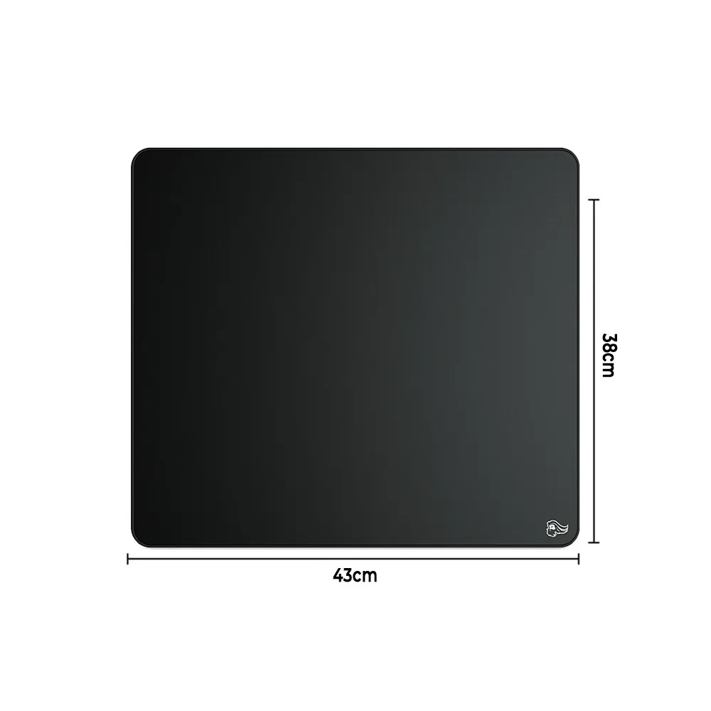 Glorious Gaming Elements ICE Mousepad - Gaming Mouse Pad - XL Black Mouse Pad - Glass Infused Flexible Cloth Computer Desk Pad for Speed Gaming 43x38cm