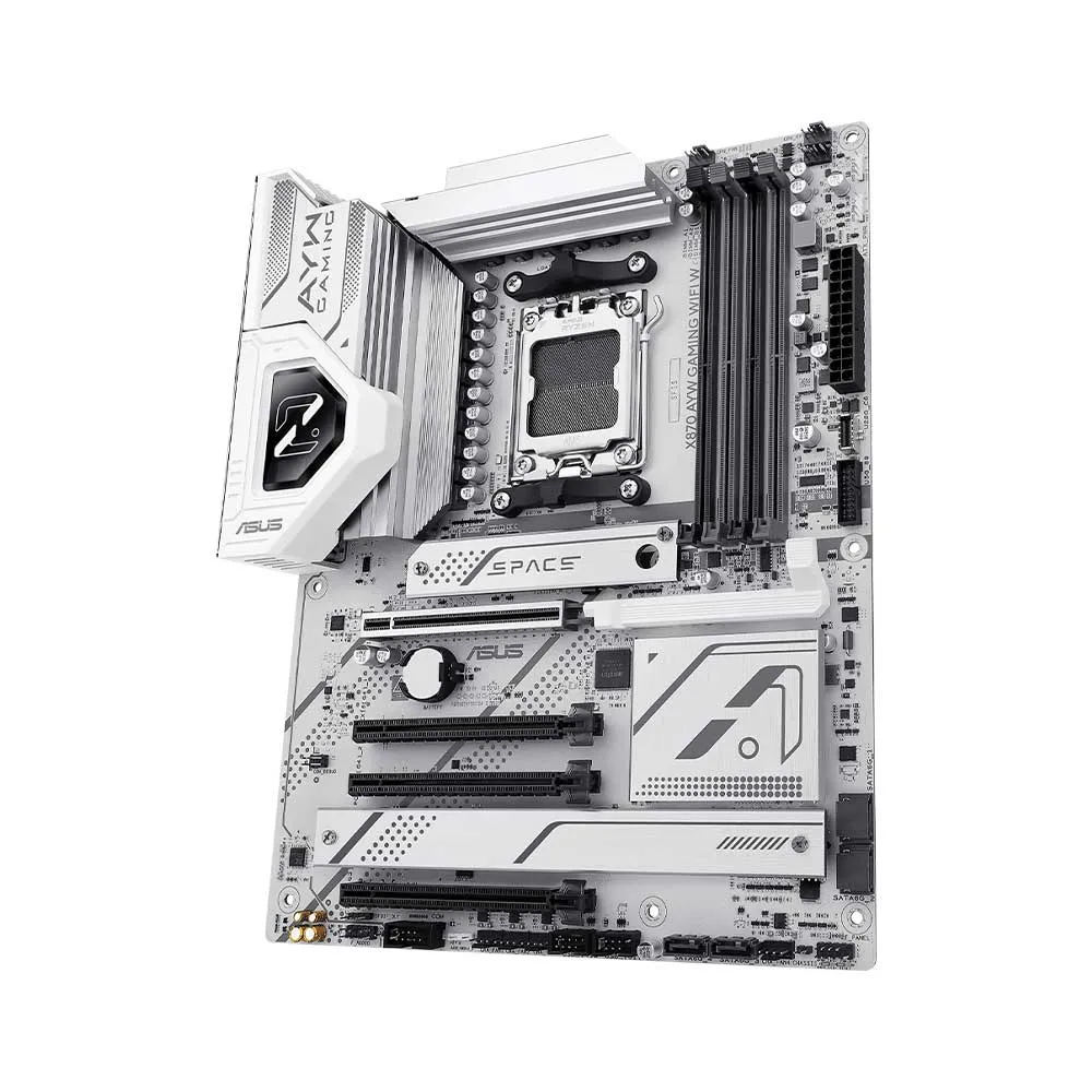 ASUS X870 AYW GAMING WIFI W AMD X870 AM5 ATX motherboard, DDR5, PCIe 5.0 Ready, PCIe 5.0 x16, 3x M.2, Wi-Fi 6