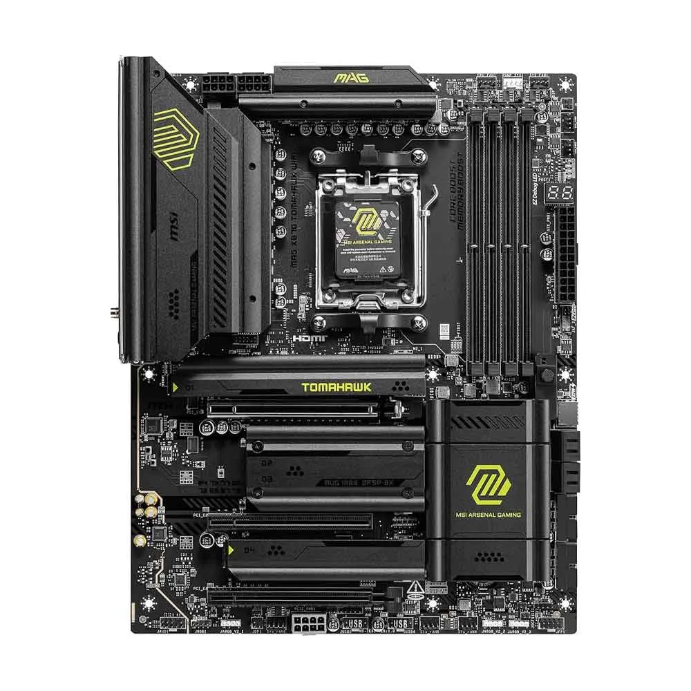 MSI MAG X870 Tomahawk WiFi - AM5, DDR5, PCIe 5.0, M.2 Gen5, SATA 6Gb/s - Wi-Fi 7, Bluetooth 5.4