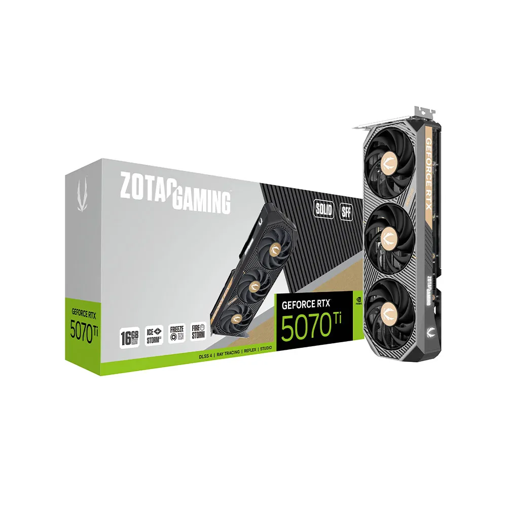 ZOTAC Gaming GeForce RTX 5070 Ti Solid SFF Ice Storm DLSS 4 16GB GDDR7