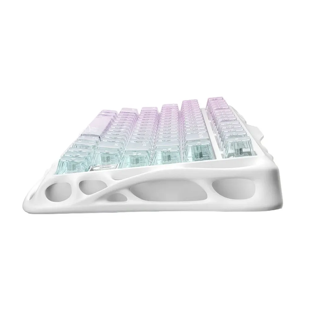 GravaStar Mercury K1 Lite GSk1LIte_XTAL_AUROA, 75%, 2.4GHz/BT/Wired, Pre-lubed Linear Switches - Crystal Aurora