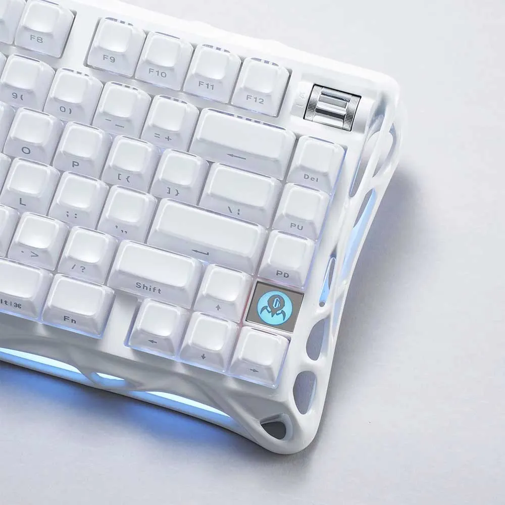 GravaStar Mercury K1 GSk1_WHT, 75% - Tri-Mode, Custom Linear Switches - Opaline White