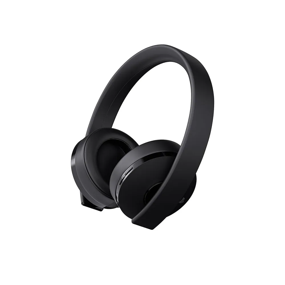 Sony PlayStation Gold Wireless Headset, 7.1 Surround Sound, PC, PS4, PS VR, 3.5mm, 2.4Ghz, Built in Microphone