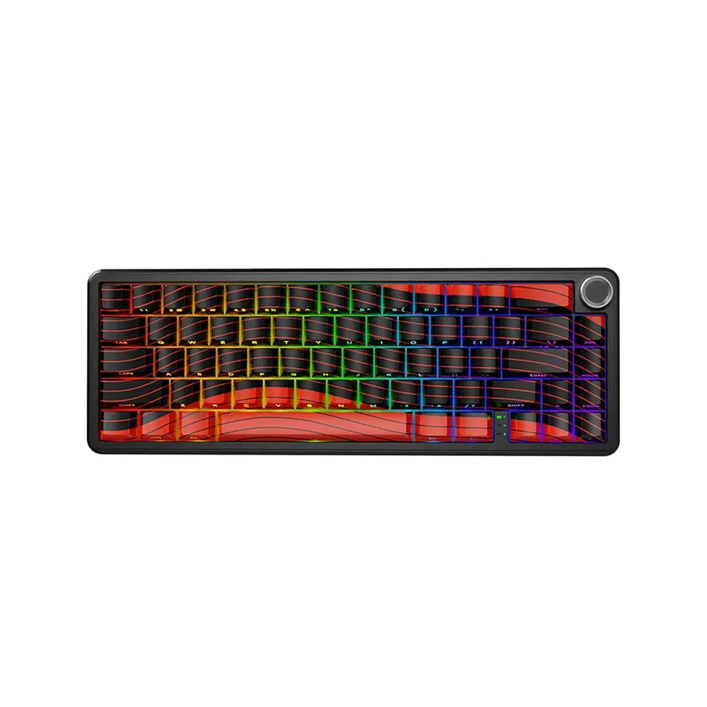 ATTACK SHARK X68 PRO HE Wireless Rapid Trigger, Adjustable Actuation,8K Polling Rate,Hall Effect Magnetic Switch,Hot-Swap,RGB Backlit - Contour Red