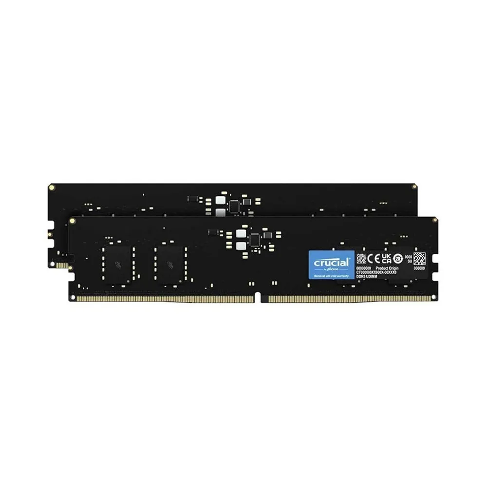 Crucial 16GB DDR5 RAM Kit (2x8GB), 5600MHz CL46 Compatible with Intel/AMD