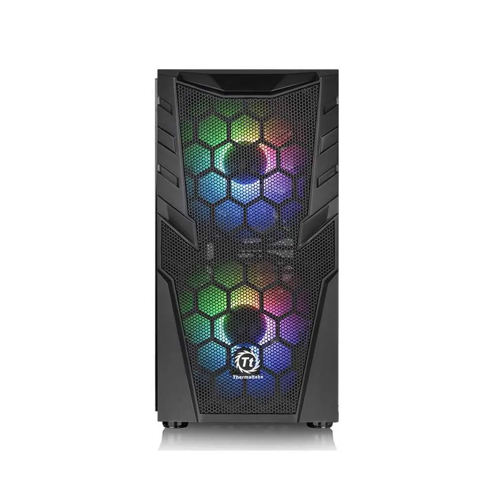 Thermaltake Commander C32 TG Motherboard Sync ARGB ATX Mid Tower Computer Chassis, Sync RGB Front Fans + 1 120mm Rear - Black 2