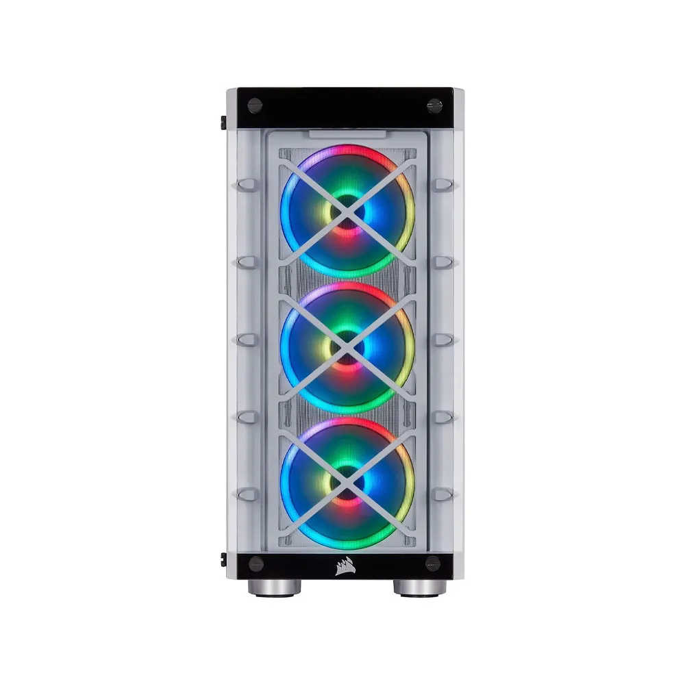 Corsair iCUE 465X RGB Mid-Tower ATX Smart Case - White