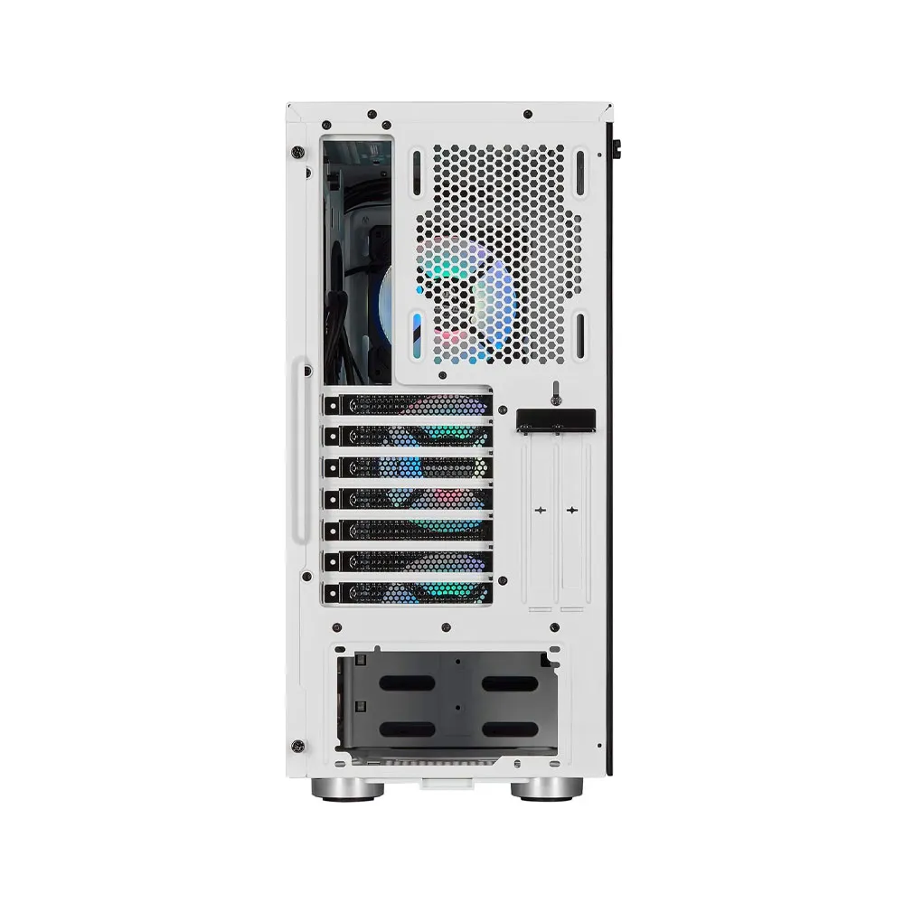 Corsair iCUE 465X RGB Mid-Tower ATX Smart Case - White