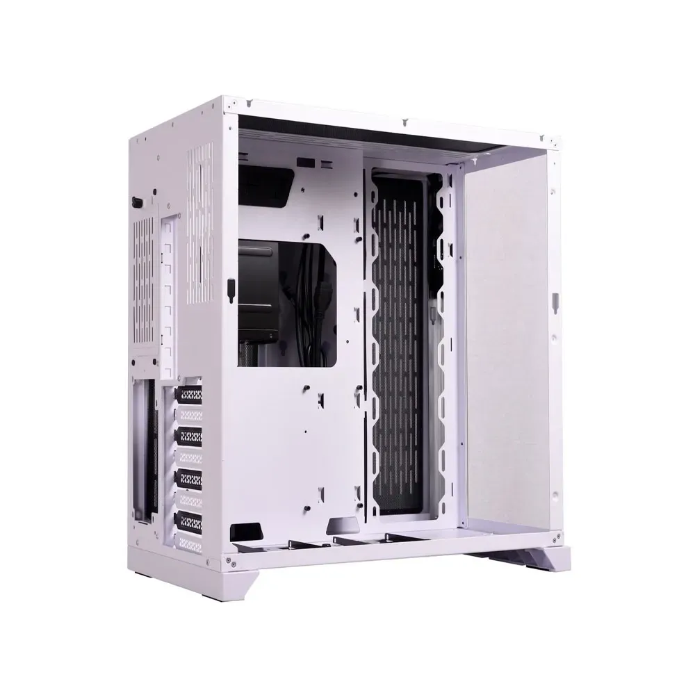 Lian Li O11 Dynamic Midi Tower, Tempered Glass (White) + Lian Li UNI Fan SL120 V2 RGB 2*Triple Pack (White)