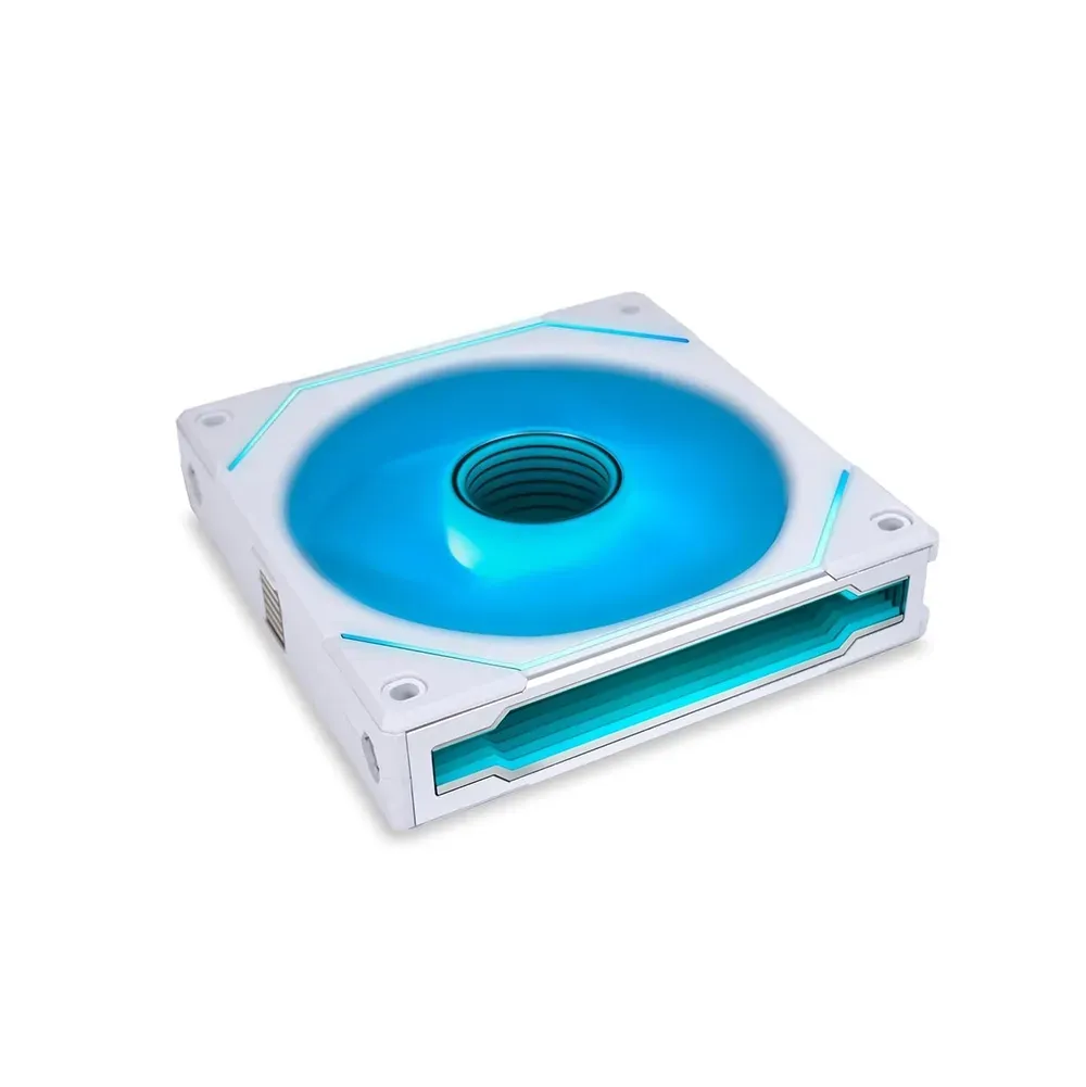 Lian Li O11 Dynamic Midi Tower, Tempered Glass (White) + Lian Li UNI FAN SL-INFINITY 120 RGB 2*Triple Pack (White)
