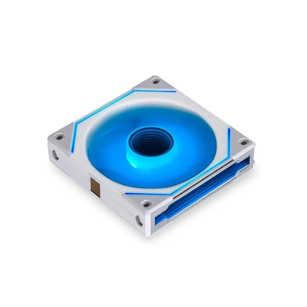 Lian Li O11 Dynamic Midi Tower, Tempered Glass (White) + Lian Li UNI FAN SL-INFINITY 120 RGB 2*Triple Pack (White)