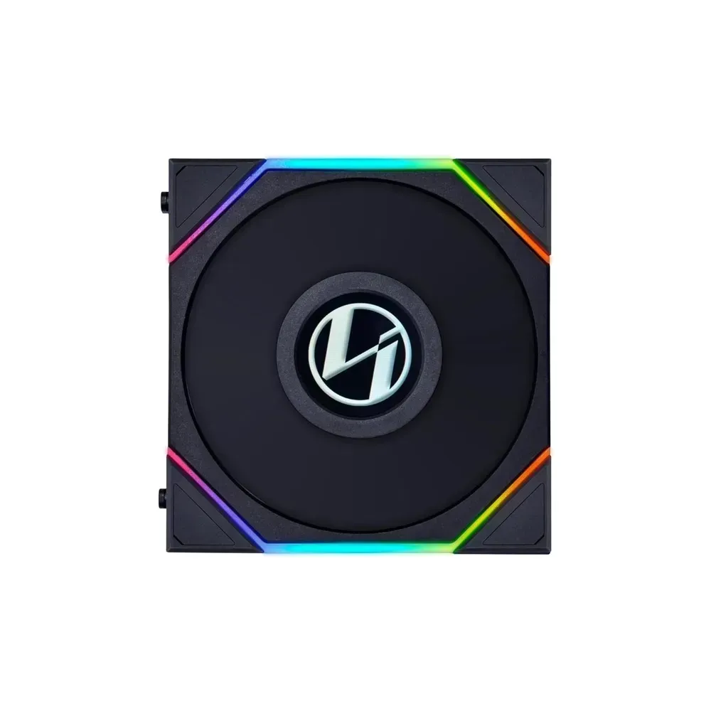 Lian Li O11D XL ROG Certified, Full Tower (Black) + Lian Li UNI Fan TL LCD 120 - 2*Triple Pack - ARGB Fan -FDB Bearing- Daisy-Chain Style - Dual Zone Lighting Effects (Black)