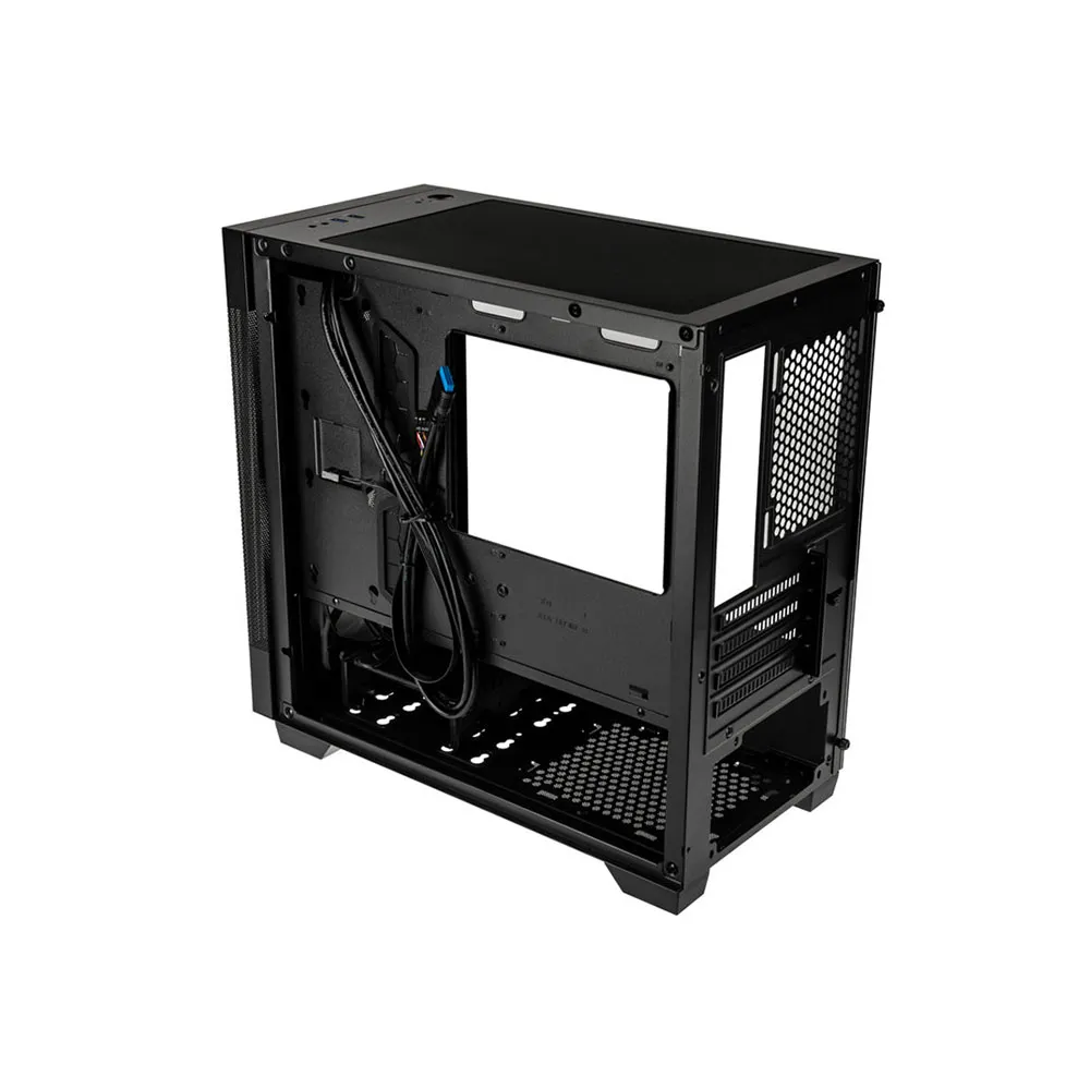 Lian Li LANCOOL 205M Mesh RGB Gaming PC Case, Micro-ATX, Tempered Glass, Mesh Front Panel, 140mm Fans - Black