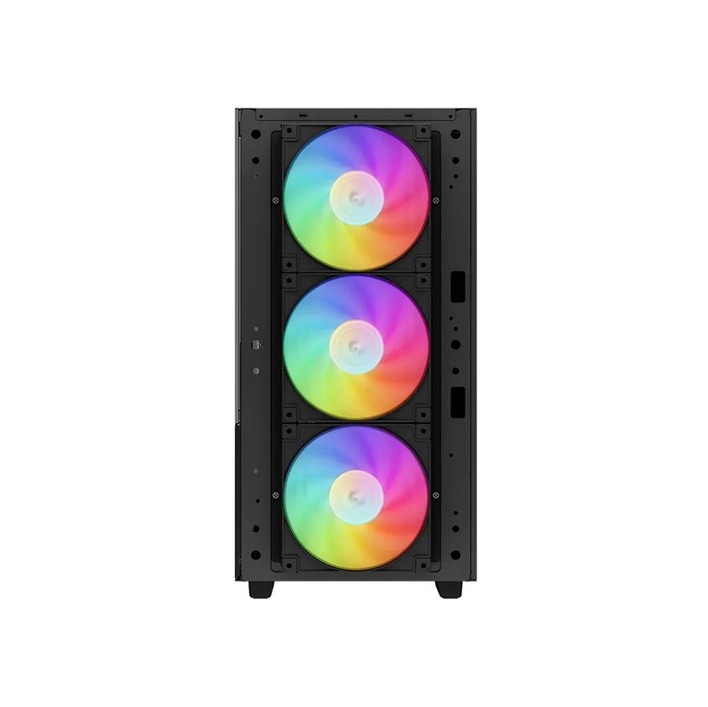 DeepCool CH560 ATX PC Case High-Airflow 140mm PWM ARGB Fans Front Panel Mid-Tower Chassis Hybrid Mesh/Tempered Glass Side Panel 360mm Radiator Top/Front Support Gaming Case USB 3.0 Type-C I/O Panel - Black