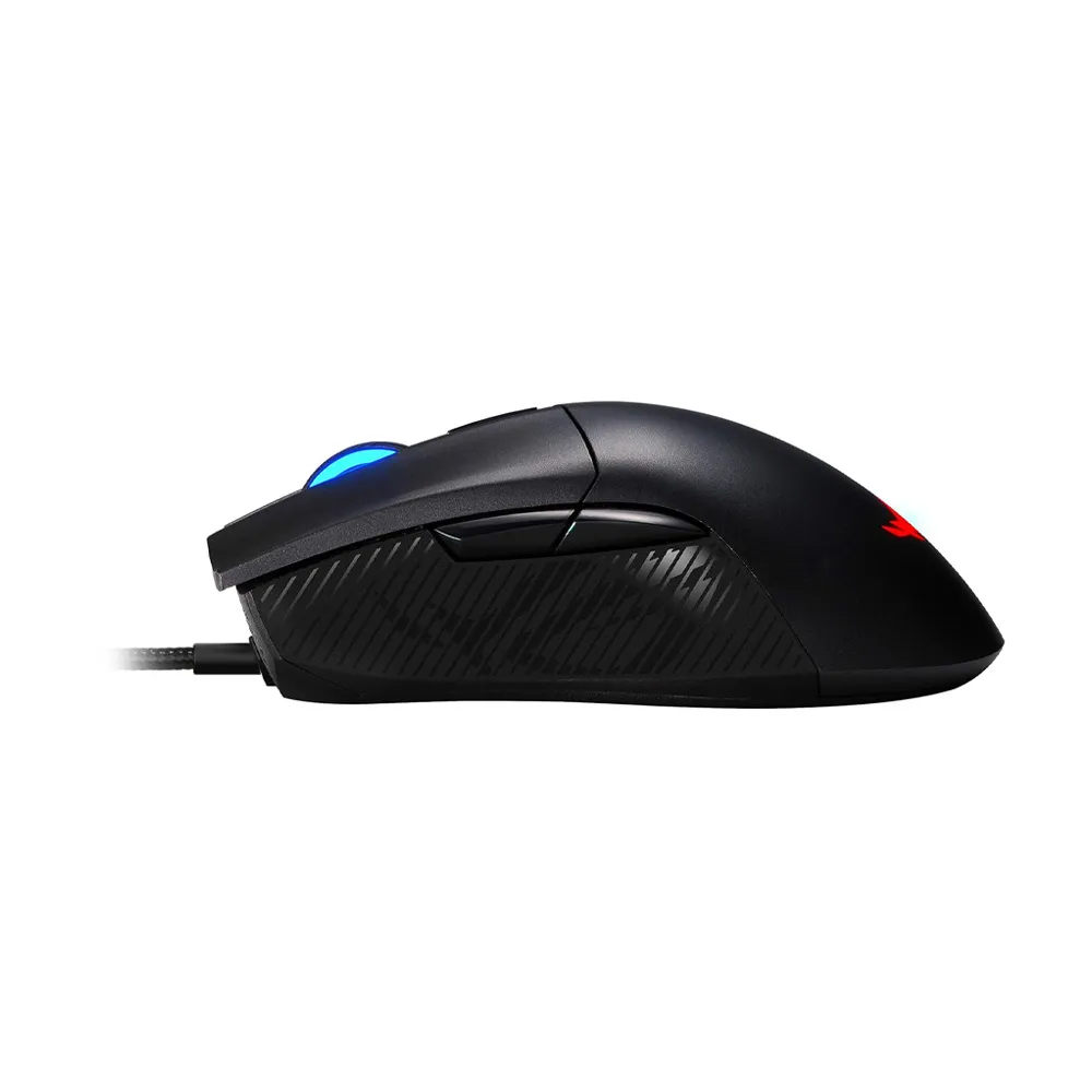 ASUS ROG Gladius II Core Optical Wired Gaming Mouse, Ergonomic Right-hand Grip, Lightweight, 6200 DPI, 6 Buttons , Aura Sync RGB Lighting - Black