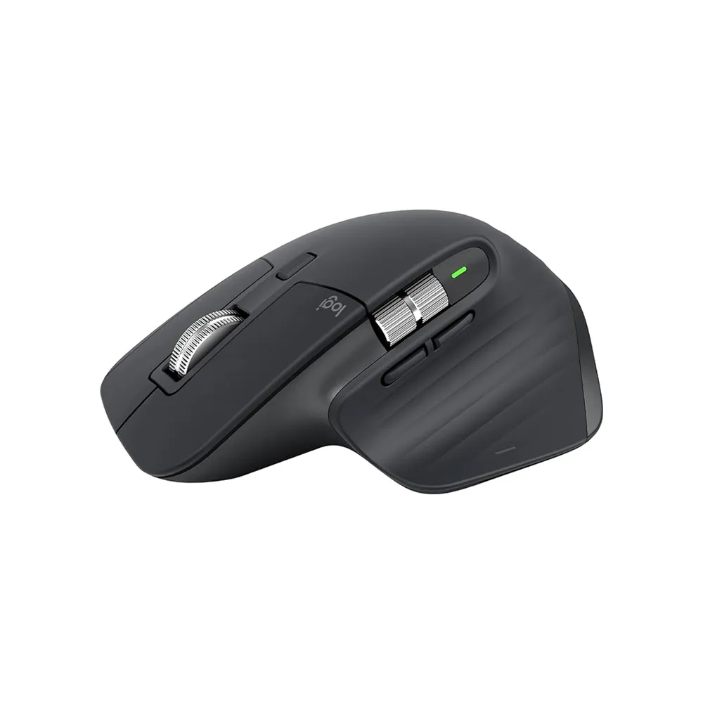 Logitech MX Master 3S - Wireless 2.4Ghz Bluetooth, Performance Mouse with Ultra-fast Scrolling, Ergo, 8K DPI, Quiet Clicks, USB-C, Bluetooth