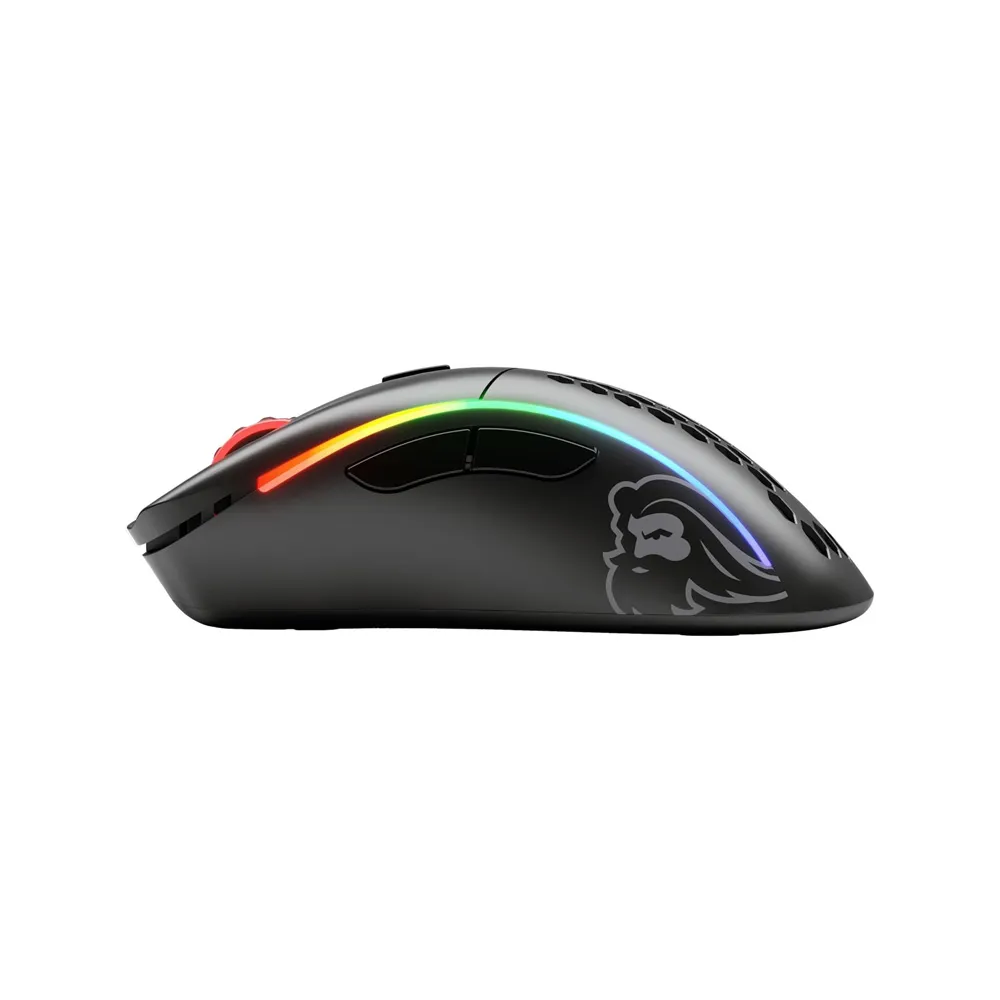 Glorious Model D Minus Wireless Gaming Mouse - RGB Mouse Wireless - 69g Superlight Mouse - Ergonomic Computer Mouse - Honeycomb Mouse - Matte Black
