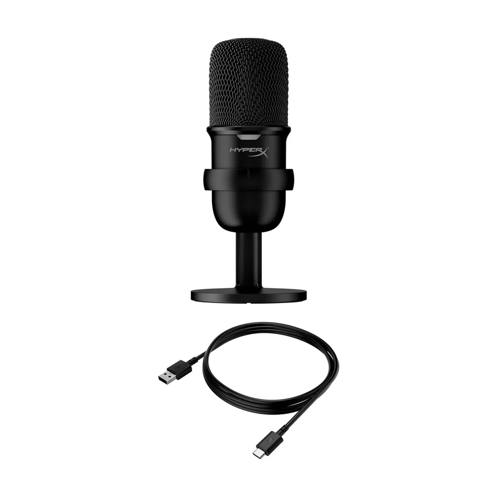 HyperX SoloCast USB Condenser Gaming Microphone, for PC, PS4, PS5 and Mac, Tap-to-Mute Sensor, Cardioid Polar Pattern, great for Streaming, Podcasts, Twitch, YouTube, Discord