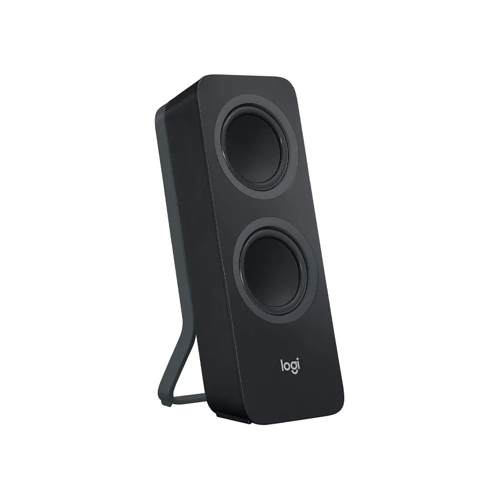 Logitech Z207 Wireless Bluetooth PC Speakers, 3.5mm Audio Input, Headphone Jack, Multi Device, Computer/TV/Smartphone/Tablet, EU Plug only - Black