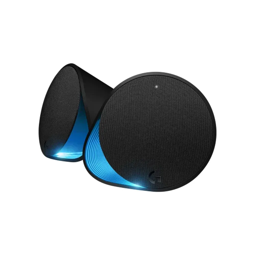 Logitech G560  BLUETOOTH PC Gaming Speaker System with 7.1, Ultra Surround Sound, LIGHTSYNC RGB, USB JACK, Two Speakers and Subwoofer - Black