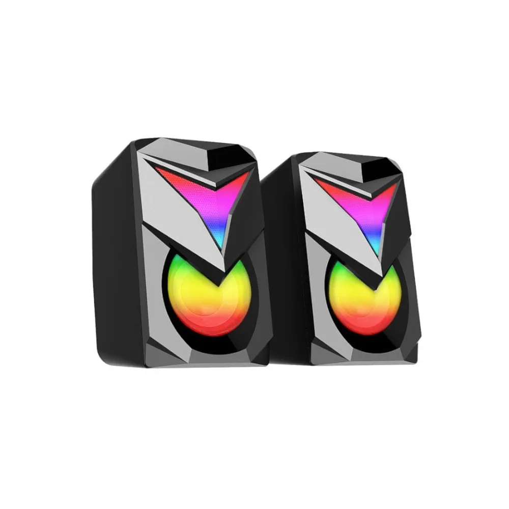 Redragon GS700 Toccata RGB 2.1 Gaming Subwoofer Speakers, Aux 3.5mm Stereo Surround 