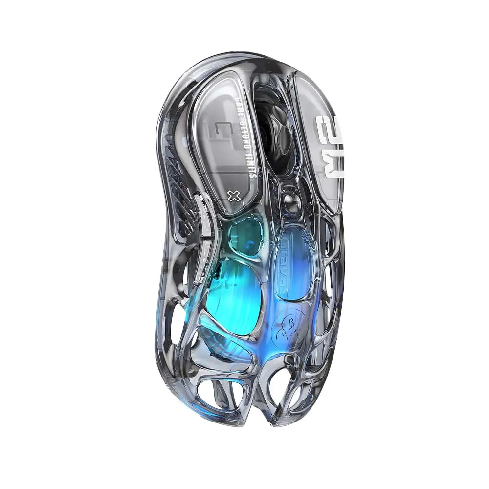 Mouse Da Gaming Mercury M2 - 26.000 DPI, Design Scavato 78g, RGB, Wireless E Cablato - Foto 11